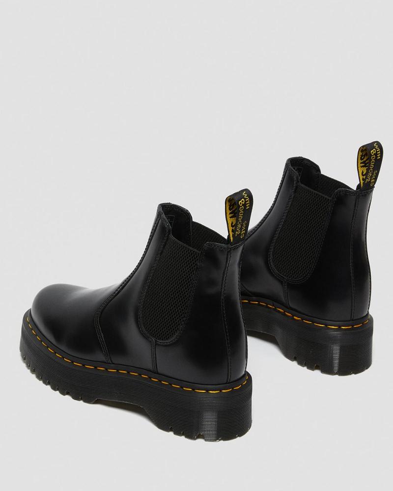 Botines Chelsea Dr Martens 2976 Polished Smooth Plataforma Hombre Negros | MX 320TCE